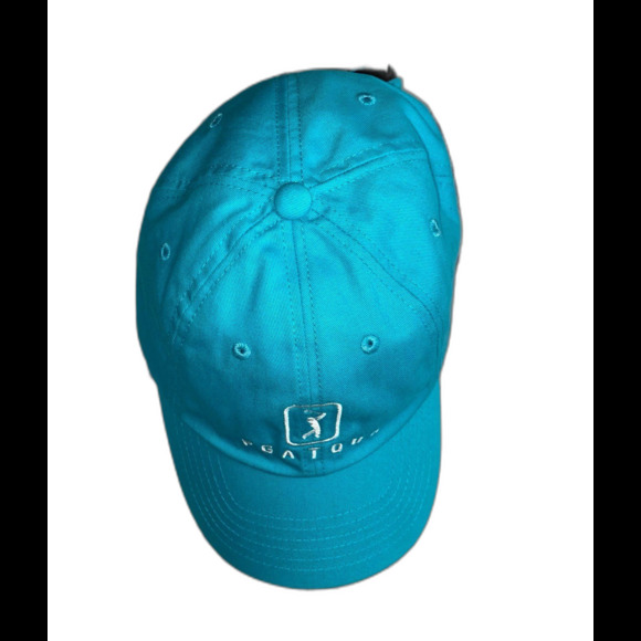 PGA Tour Cap Hat Unisex Adjustable Strap Blue Embroidered Logo Adjustable Strap - Picture 9 of 10